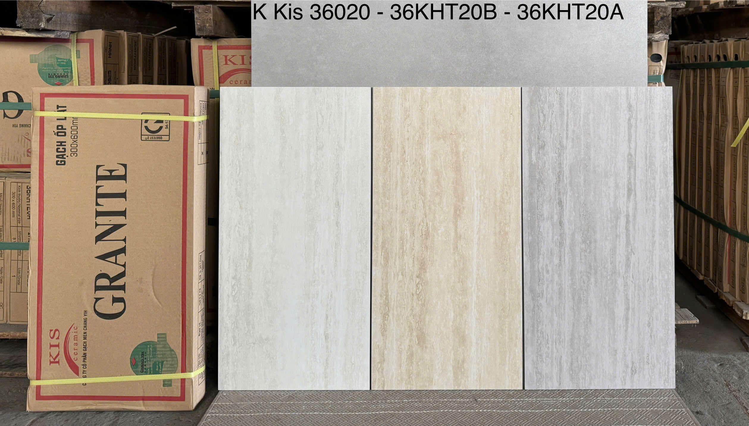 Gạch KIS 36KHT20B 30x60 Vân Travertine Kem Be - Ảnh 2
