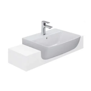 Chậu rửa mặt lavabo bán âm INAX L-345V (L345V) (L-345VFC)