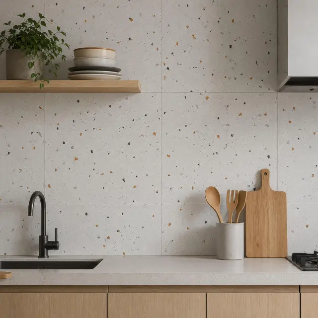 Gạch lát nền Việt Nam Ý Mỹ Terrazzo P65077H - Ảnh 5