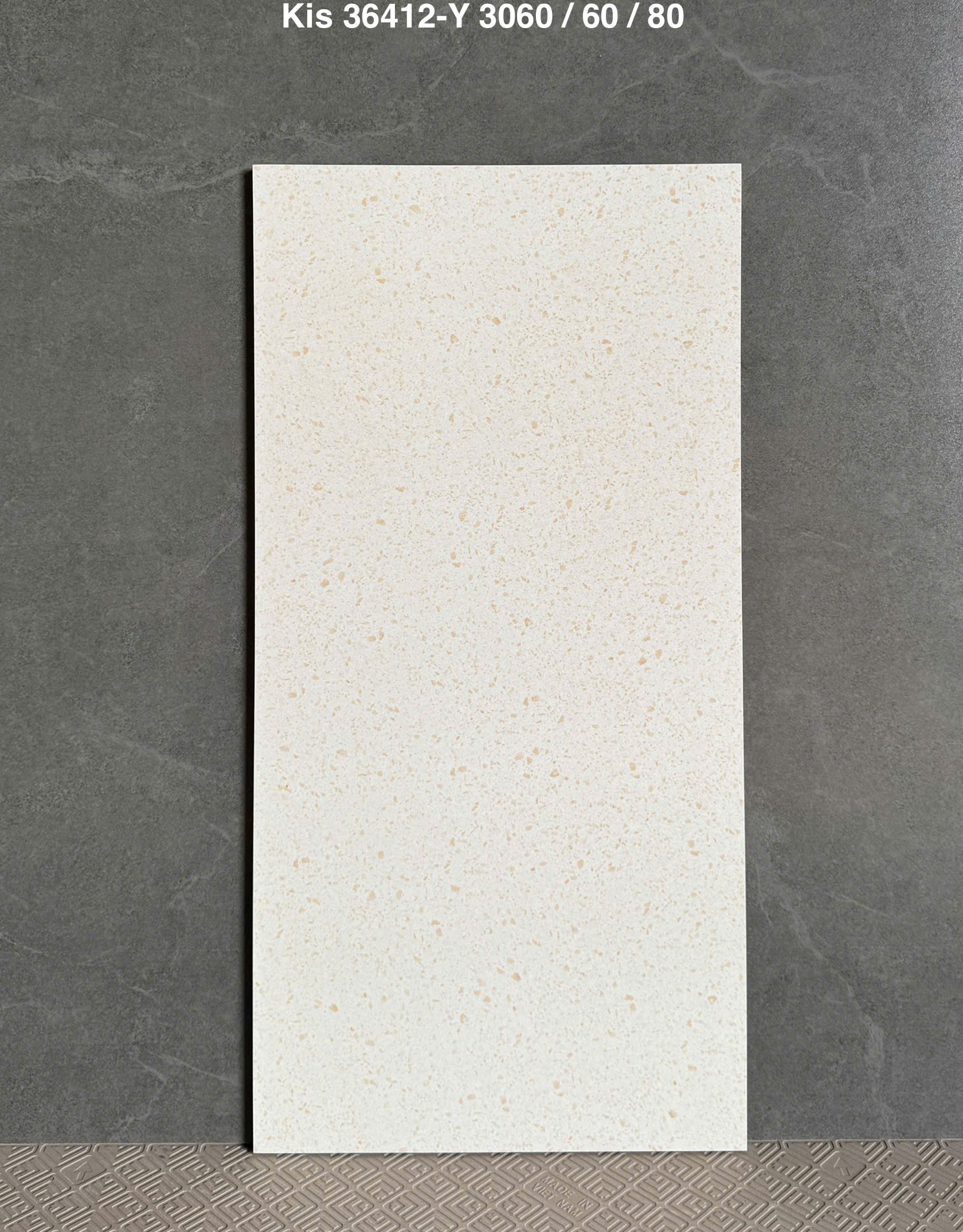 Gạch Terrazzo KIS KS36412 60x60 Màu Kem Mờ
