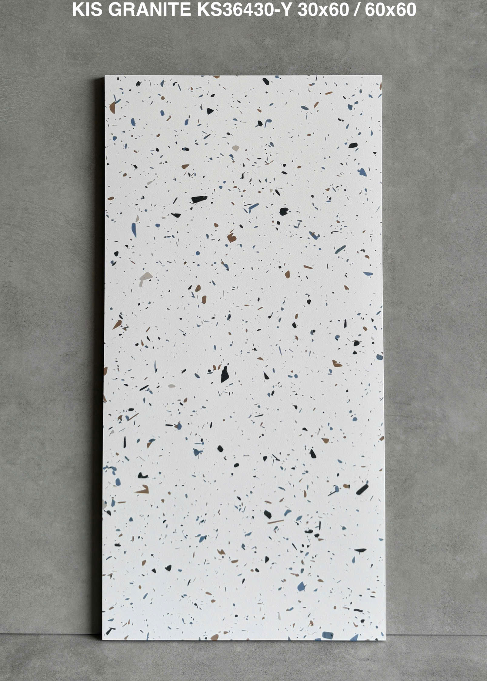 Gạch Terrazzo KIS KS36430 30x60 Kem Đa Sắc Mờ
