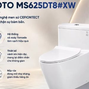 Alternative view of Bồn cầu 1 khối WP-1830 (WP1830) nắp êm dòng Milano (Sao chép)