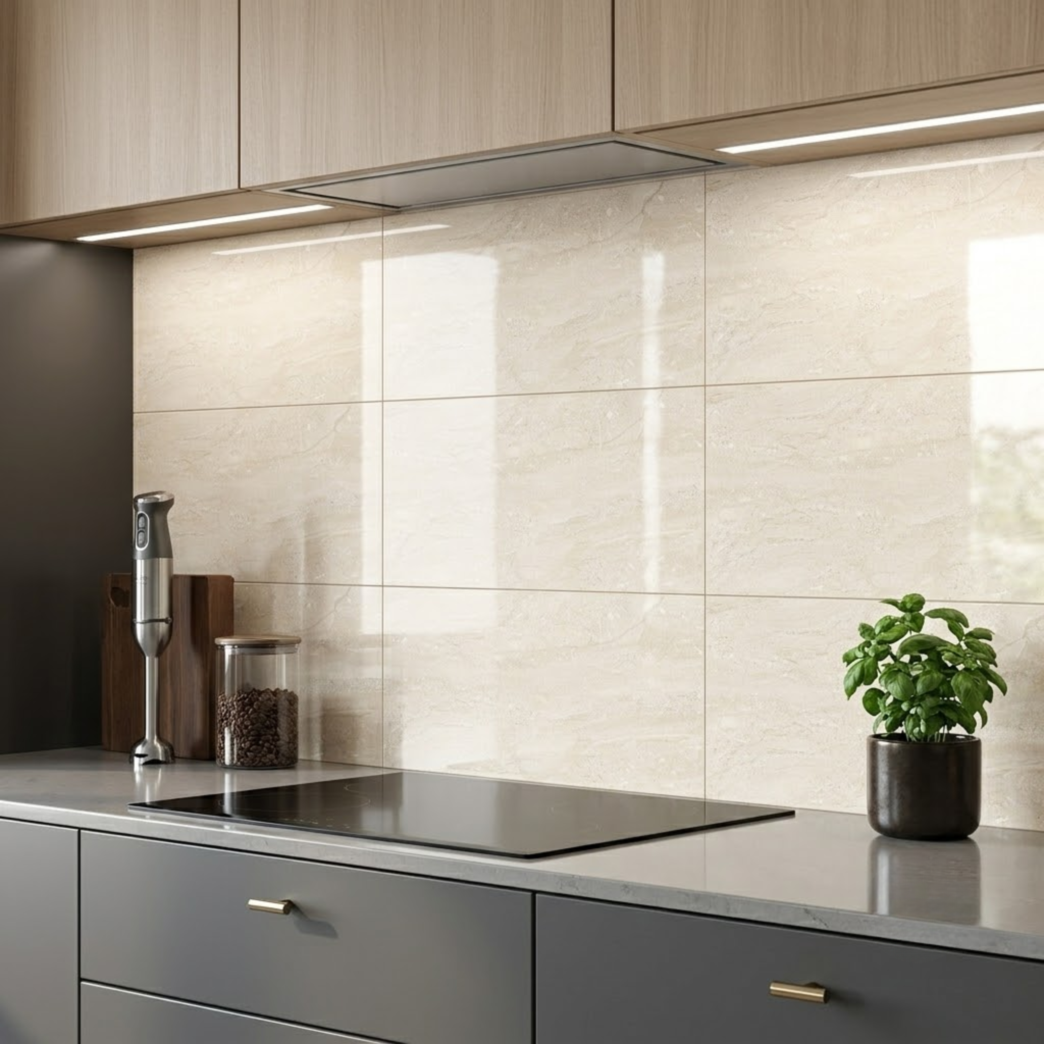 Gạch Đồng Tâm AMBER007 30x60 Kem Vân Đá Bóng - Ảnh 2