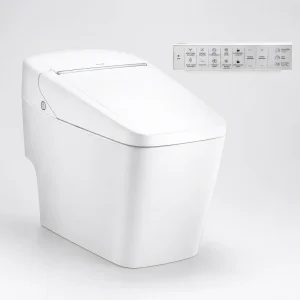 Bồn Cầu Thông Minh COTTO C10217 Dòng Vizio Trắng Dáng Vuông