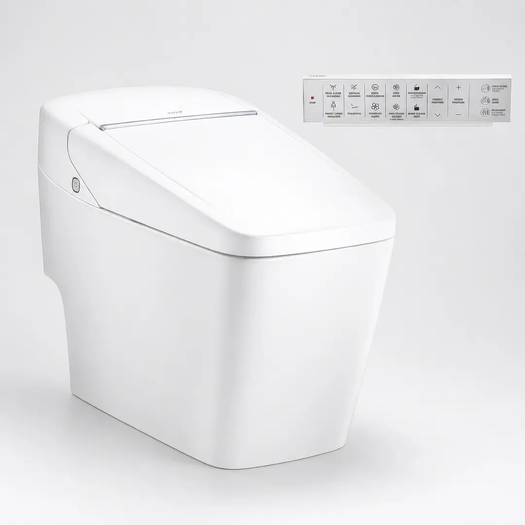 Bồn Cầu Thông Minh COTTO C10217 Dòng Vizio Trắng Dáng Vuông