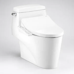 Bồn Cầu 1 Khối COTTO C10527(CV3) Dòng Grand Riviera Trắng Nắp Điện Tử