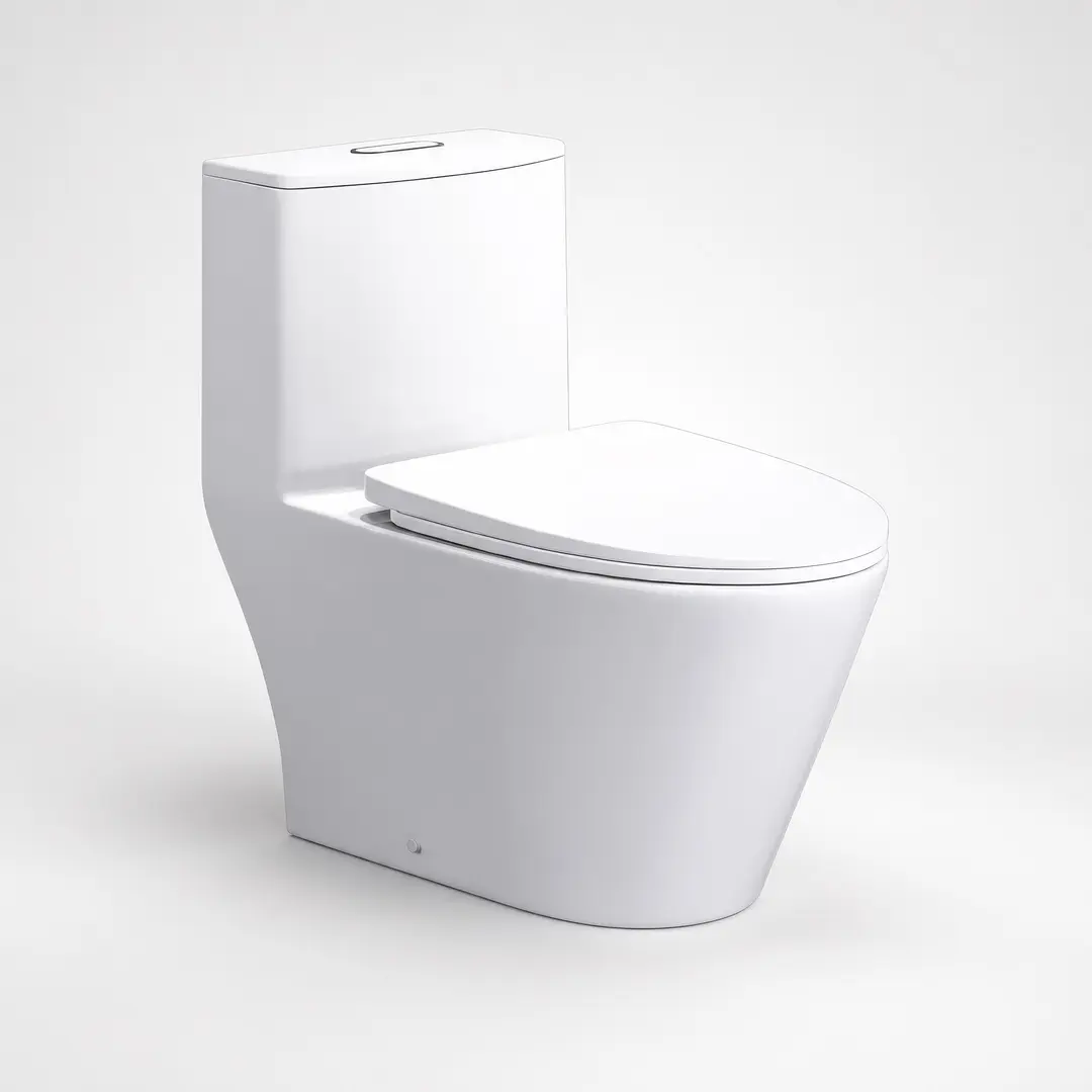 Bồn Cầu 1 Khối Caesar C1363 (CD1363) Trắng Thân Dài