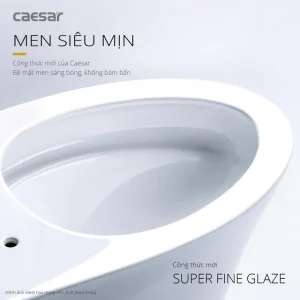 Alternative view of Bồn Cầu 1 Khối Caesar C1395 (CD1395) Trắng Thân Dài