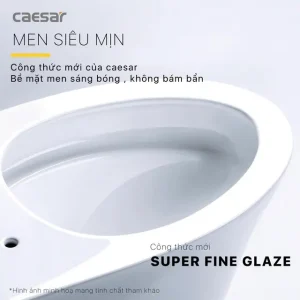 Alternative view of Bồn Cầu 2 Khối Caesar CD1340 Trắng Thân Dài