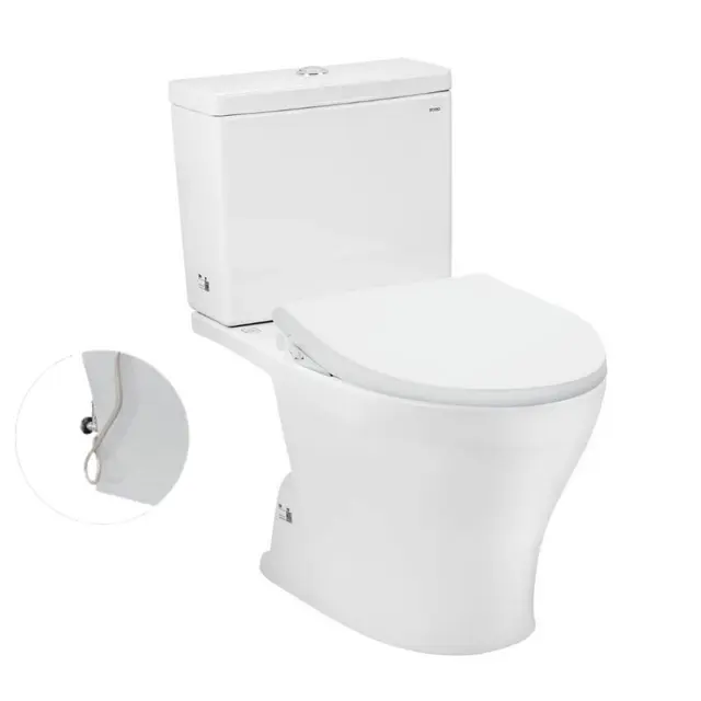 Bồn Cầu 2 Khối TOTO CS326DE4#XW Trắng Thân Dài