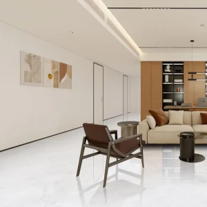 Alternative view of Gạch Taicera GP88L55JW 80x80 Trắng Marble Bóng