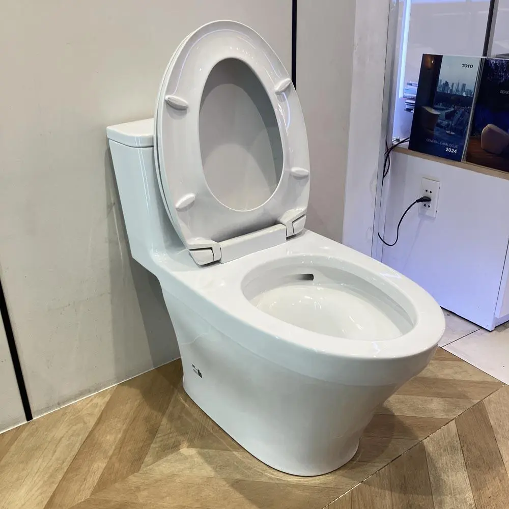 Bồn Cầu 1 Khối TOTO MS857DT2#XW Trắng Thân Dài - Ảnh 2