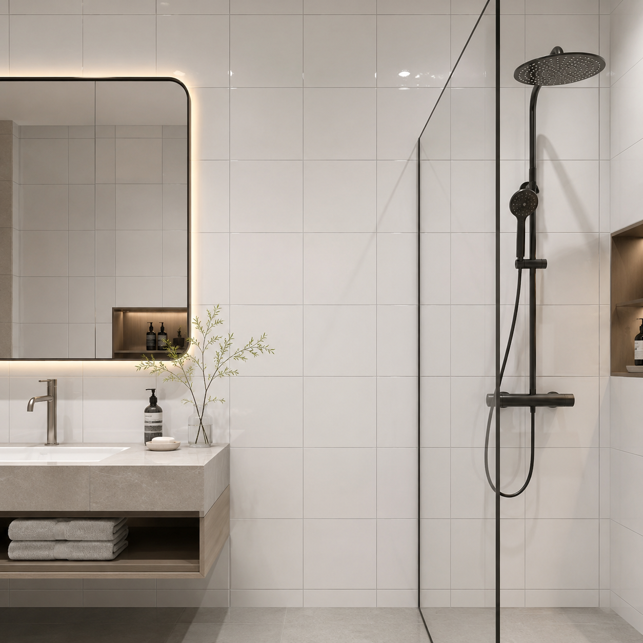 Gạch Đồng Tâm TL01 20x20 Trắng Đơn Sắc Bóng - Ảnh 4