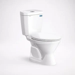 Bồn Cầu 2 Khối Viglacera VI66 Trắng Thân Dài
